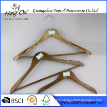Customise Wood Hanger Men Luxury Wooden Hanger With Custom Logo